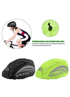 KASTWAVE Bike Helmet Cover, 2 Packs Waterproof High Visibility Reflective Bike Helmet Cover Bicycle Helmet Rain Cover with Reflective Strip  - Image 3
