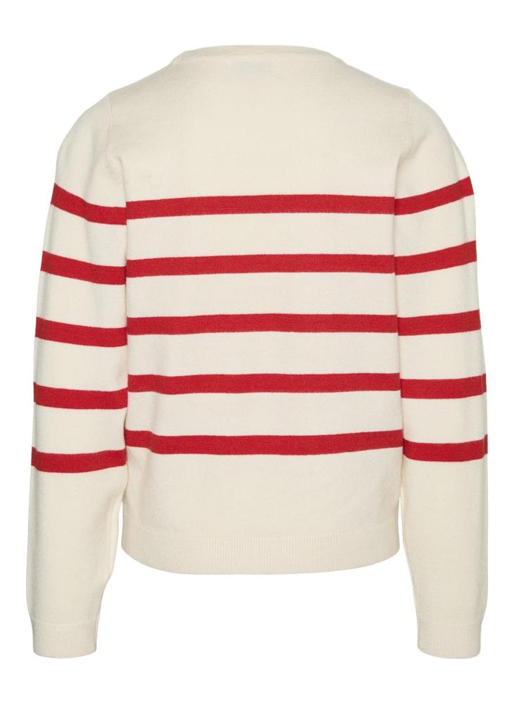 Vero Moda Girl - Kids Stripe Crew Neck Sweatshirt - Image 1