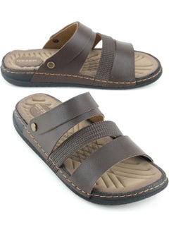 Gezer Summer Men's Artificial Leather Comfortable Sole Sandals Slippers  - Image 1