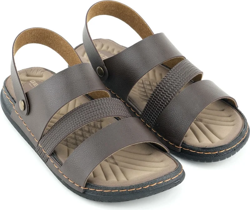 Gezer Summer Men's Artificial Leather Comfortable Sole Sandals Slippers