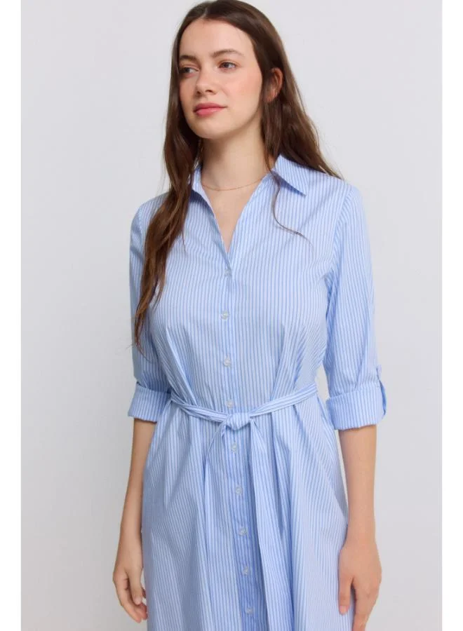 Springfield  Striped shirt dress for Women | Best Price UAE