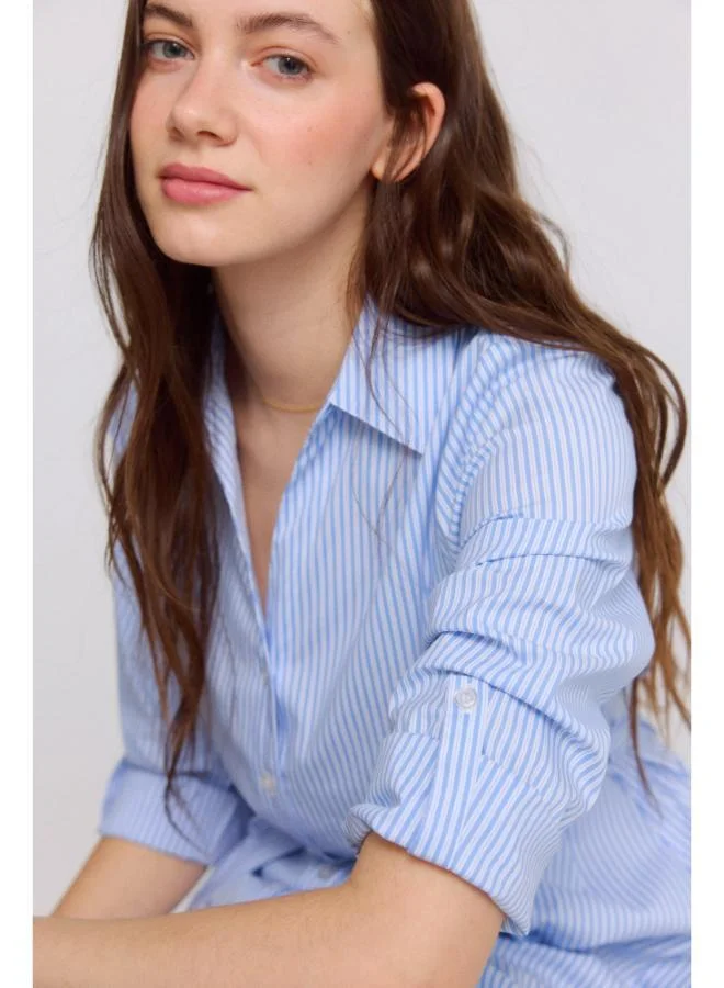 Springfield  Striped shirt dress for Women | Best Price UAE