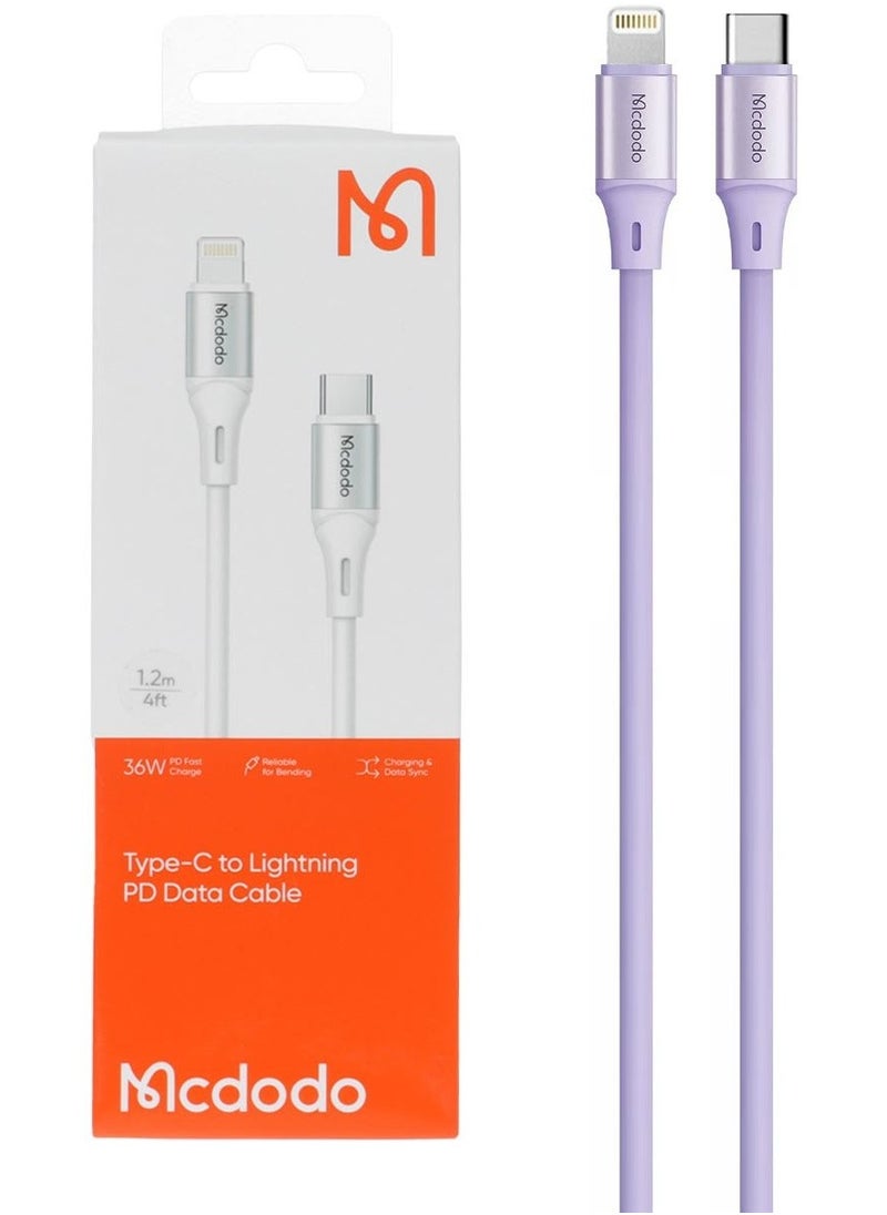 Mcdodo - Charging cable 1.2 Meter PD And Fastener Mcdodo Type-C To Lightning Cable CA-1863 - Image 1