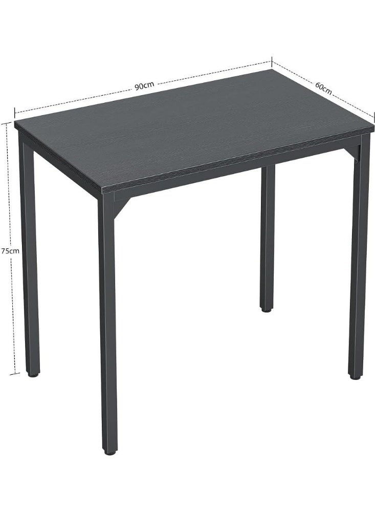 Space-Saving Computer Desk 90x60x75 cm, Modern Writing Desk for Home Office, Study Room, Dormitory, Living Room, Metal Frame with Scratch-Resistant Melamine Top, Minimalist Design, Multi-Purpose Workstation - Image 2