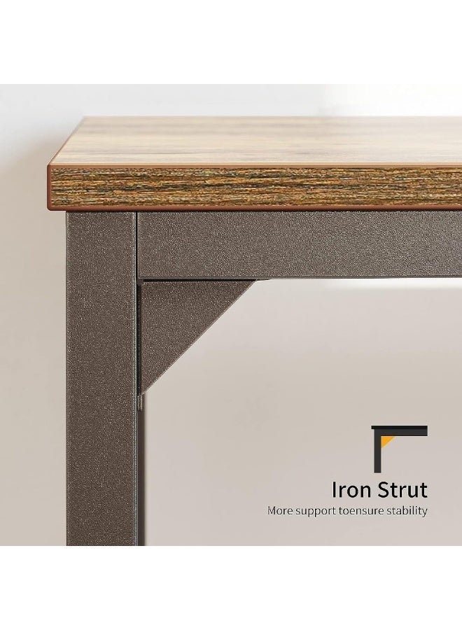 Space-Saving Computer Desk 90x60x75 cm, Modern Writing Desk for Home Office, Study Room, Dormitory, Living Room, Metal Frame with Scratch-Resistant Melamine Top, Minimalist Design, Multi-Purpose Workstation - Image 4