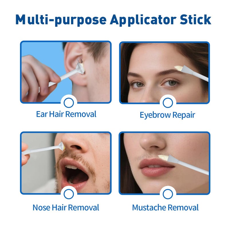 Oakeer Nose Hair Remover Kit with 30 Wax Sticks for Men and Women - 100g Nose Wax for At-Home Hair Removal - Image 5