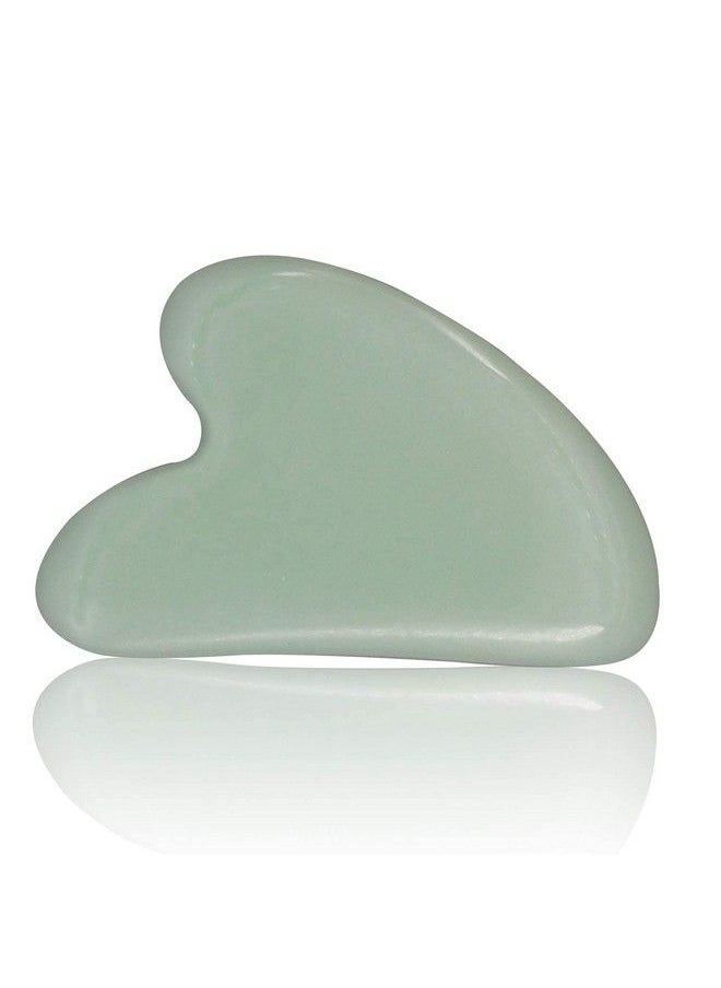 Zureni - Gua Sha Scraping Massage Tool For Facial Glow Blood Circulation Natural Jade Stone Removes Toxins Prevents Wrinkles Boosts Radiance Of Complexion - Image 1