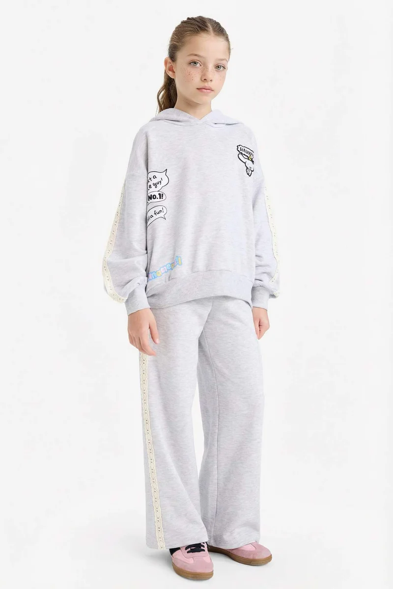 ديفاكتو Girl Wide Leg Sweatpants