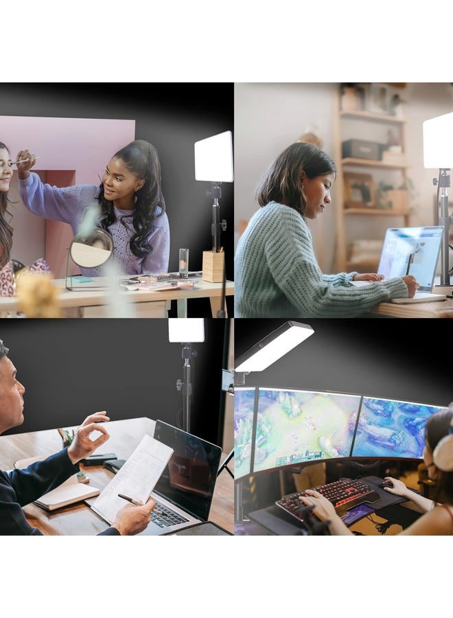 DNSbabi LED Desk Bi-Color Key Light with C-clamp, 2700K-5700K Dimmable with Wireless Remote for Studio Photography Lighting/Zoom Conference/Video Recording/YouTube Tiktok Live/Game Streaming - Image 4
