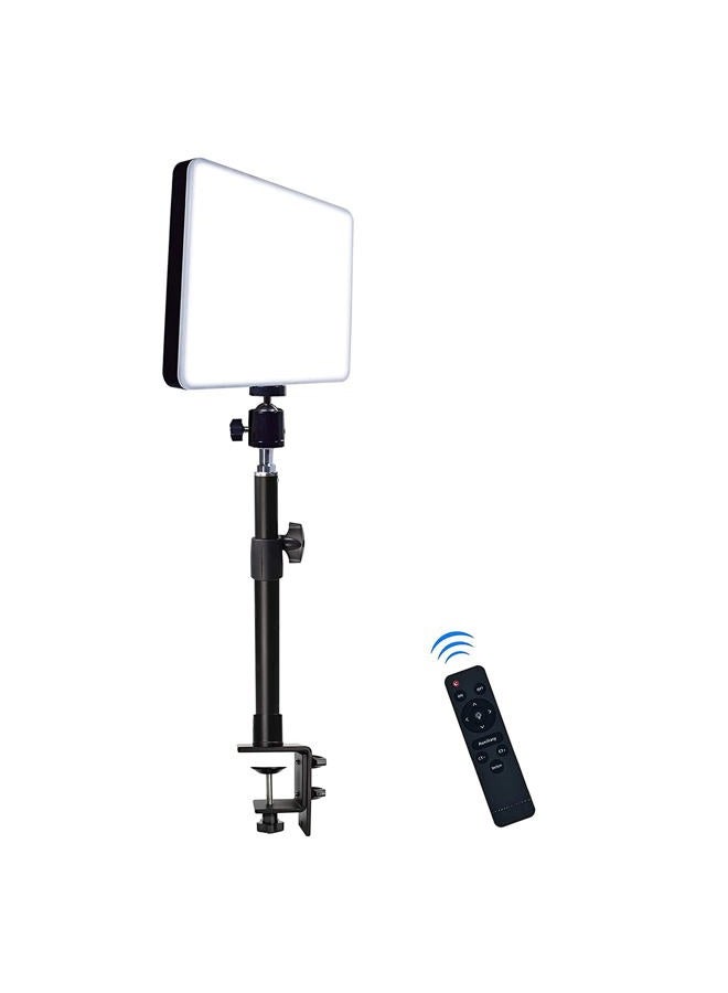DNSbabi LED Desk Bi-Color Key Light with C-clamp, 2700K-5700K Dimmable with Wireless Remote for Studio Photography Lighting/Zoom Conference/Video Recording/YouTube Tiktok Live/Game Streaming - Image 1