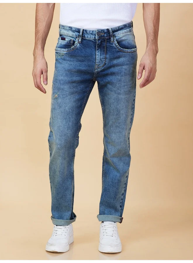 بيينغ هيومان Mens Mid Tone Slim Fit Denims