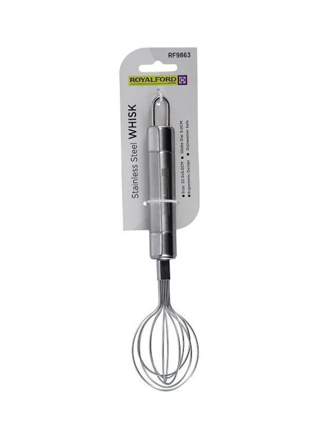 Royalford Stainless Steel Egg Whisk Silver - Image 5