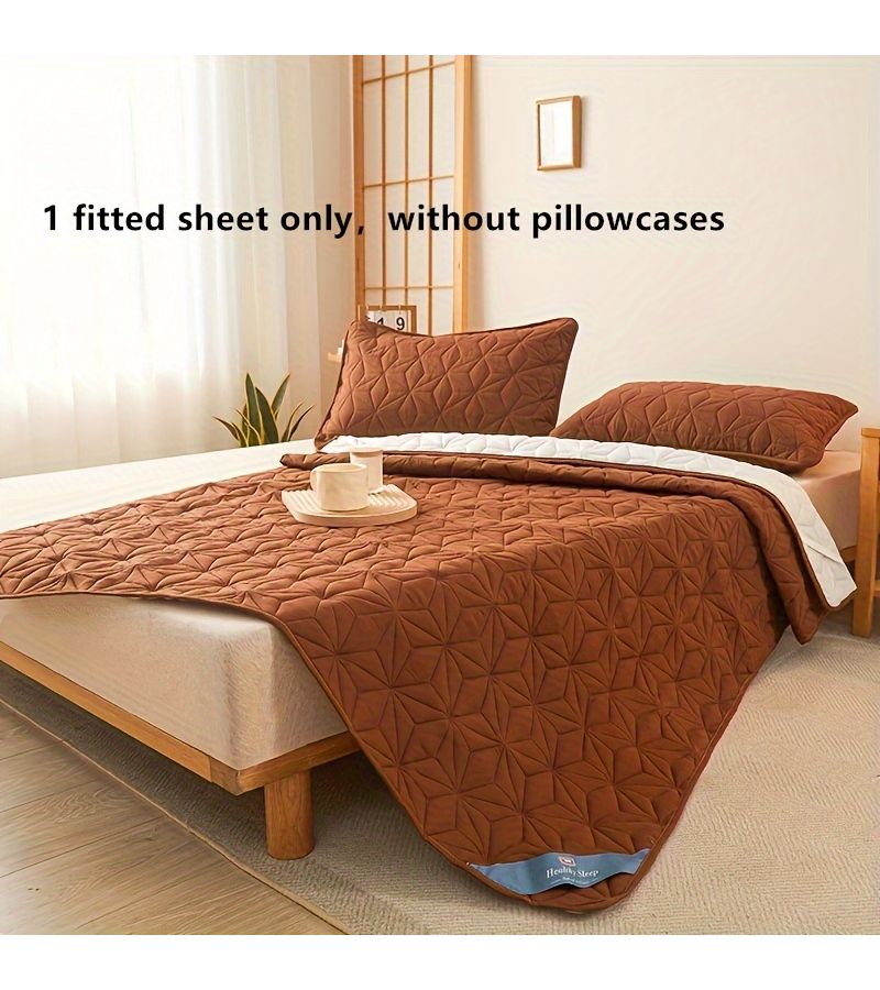 1pc Twin Mattress Protector Black 39x79in Thin Soft And Comfortable Bedding Cover - Image 5