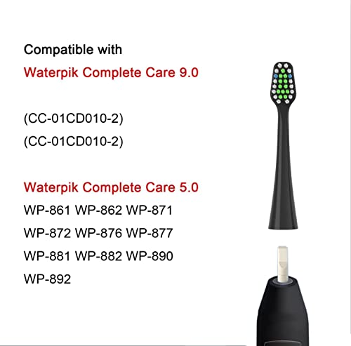 pisonicleara Replacement Toothbrush Heads Fits for Waterpik Complete Care 9.0 (CC-01), Care 5.0 (WP-862) Sonic Electric Tooth Brush Refill(8-pc), Pisonicleara - Image 2
