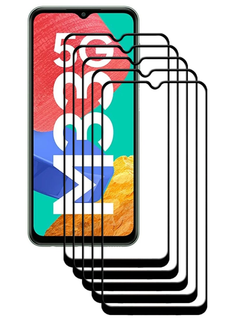 ACLIX 5 Pieces Antistatic ESD Dustproof Premium Quality High Definition Tempered Glass Screen Protector Designed For Samsung Galaxy M33 - Image 1