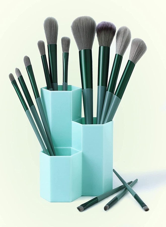 Calyrex 13 Pcs Makeup Brushes Foundation Brushes Professional Cosmetic Brushes Set Premium Synthetic Brushes with Plush Bag for Foundation Face Powder Blush Eye Shadow Lip Gloss - Image 1