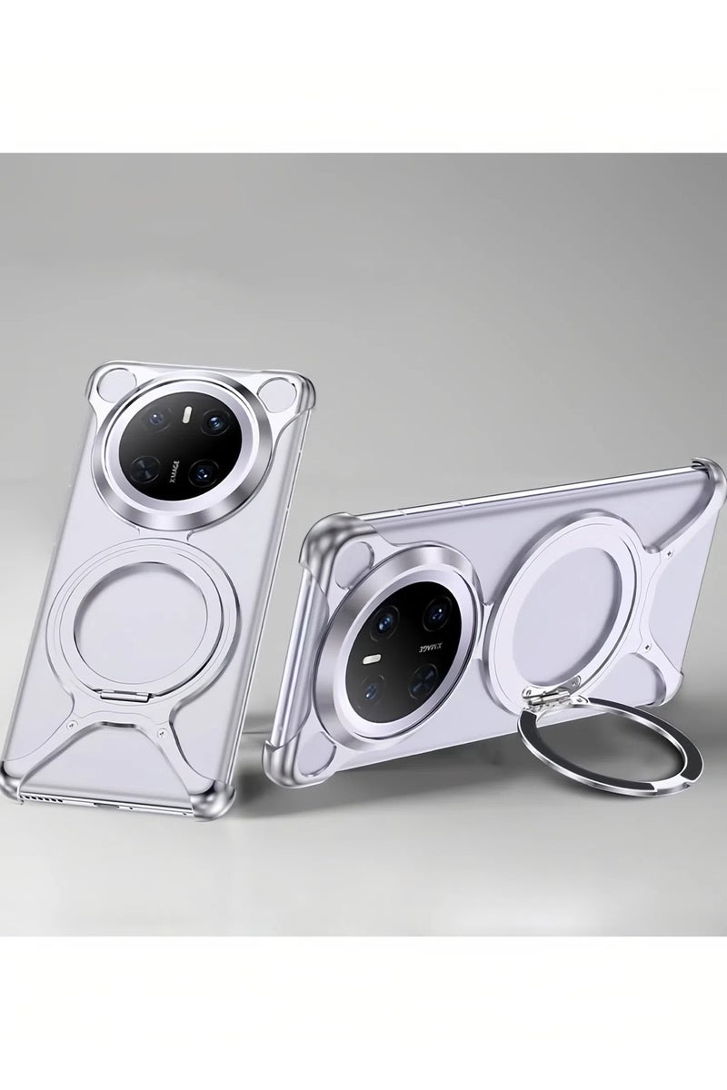 عام غطاء هيكل معدني لهواوي ميت 70 برو - تصميم بدون حواف مع نظام تبريد متطور وحامل مغناطيسي دوار، يوفر حماية متكاملة مع أداء تبريد فائق وإمكانية استخدام عملي متعدد الزوايا.