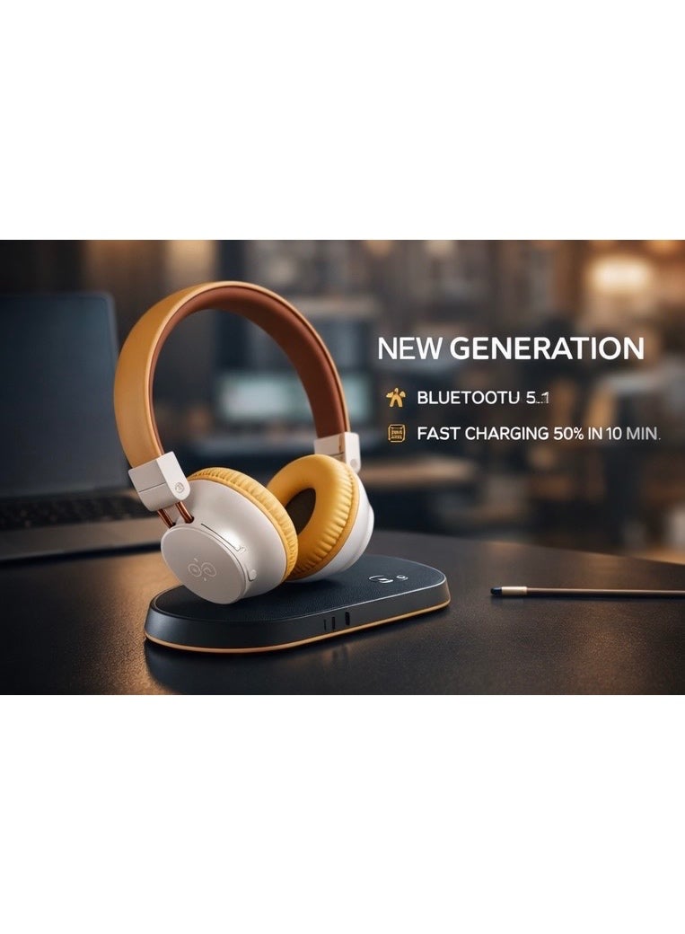 Engage HS E30 Wireless Over-Ear Headphones – Bluetooth 6.0, 60H Playtime, Deep Bass, Fast Charging, USB-C, Low Latency Mode – Premium Comfort Design - Image 1