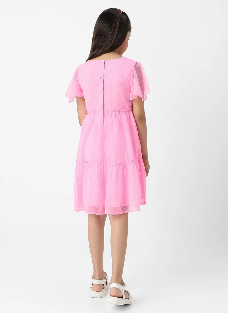 Nautinati Flutter Sleeve Dress