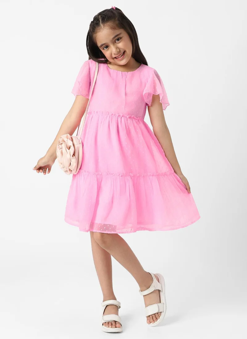Nautinati Flutter Sleeve Dress