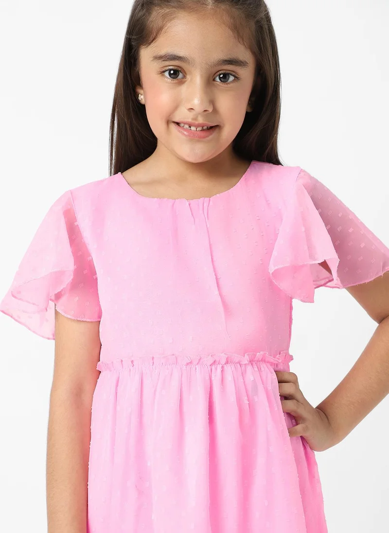 Nautinati Flutter Sleeve Dress