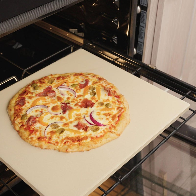 Old Stone Pizza Kitchen Rectangular Pizza Stone for Oven and Grill, 14x16-Inch - Image 3