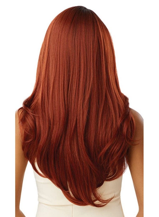 Outre Premium Swiss Lace Front Wig Melted Hairline Catalina Eartoear Soft Lace Preattached Elastic Band (1B) - Image 5