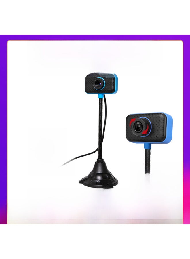 Computer Camera USB Video Teaching HD Online Class Live Conference Desktop Notebook Special Foreign Trade-Color:A8(480p Single USB Interface) With Neutral English Color Box  - Image 2