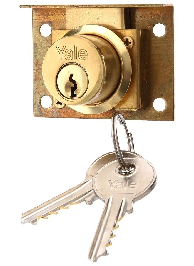 Yale 555B Ch801 Cabinet Lock Gold  - Image 1