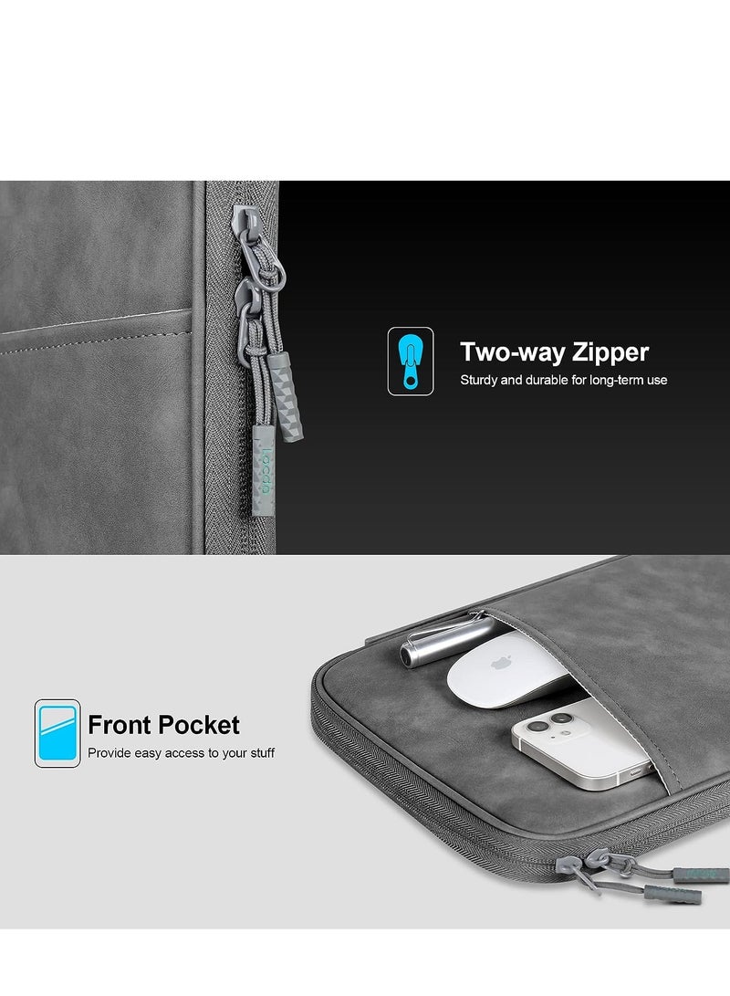 Tablet Sleeve Case for 9-11 inch New iPad / 11 inch iPad Pro / 10.2 inch iPad / 10.9" iPad Air / 10.5 inch iPad Pro Air, Galaxy Tab A8 10.5" Protective Bag, Fit Apple Smart Keyboard, Dark Gray - Image 5