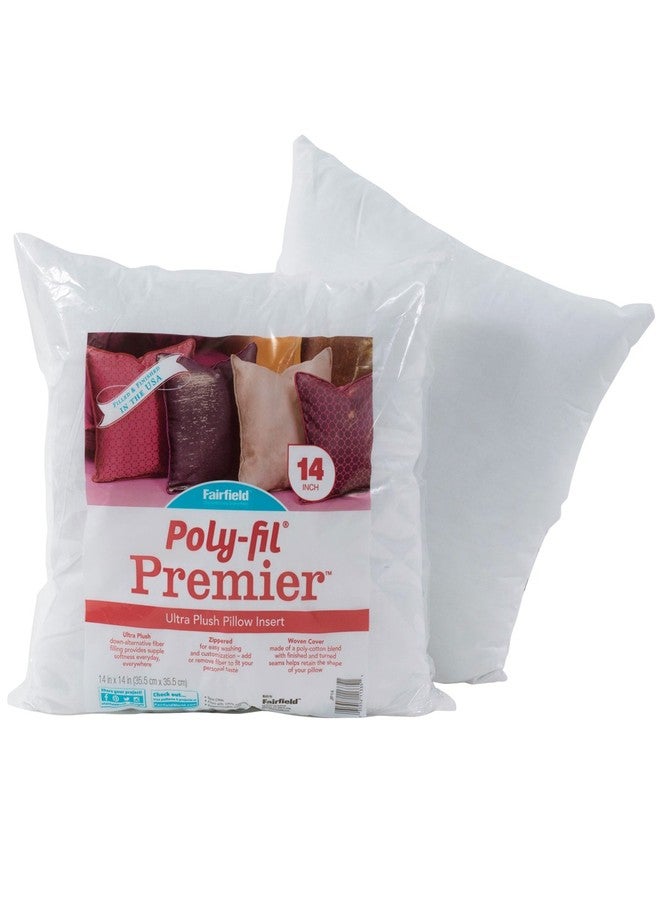 Fairfield JP14 Throw Pillow Insert, 14" x 14", White - Image 2