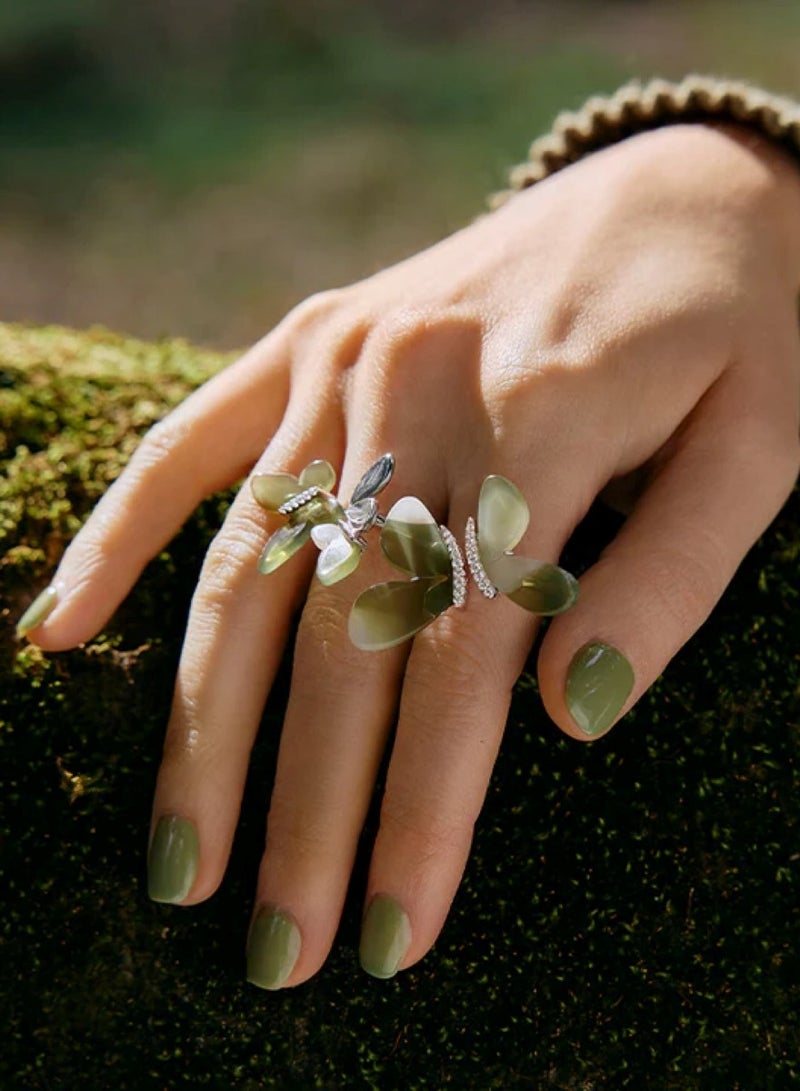 HEFANG erfly Ring Open Ring - Image 2