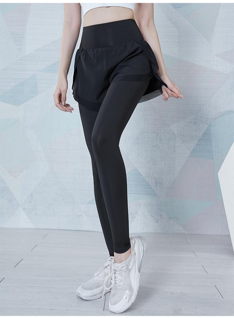 NIBEMINENT Yoga Pants Women's Slimming and Tight Trousers Running Stretch Hip Lift Sports Pants  Bottoming Yoga - Image 4