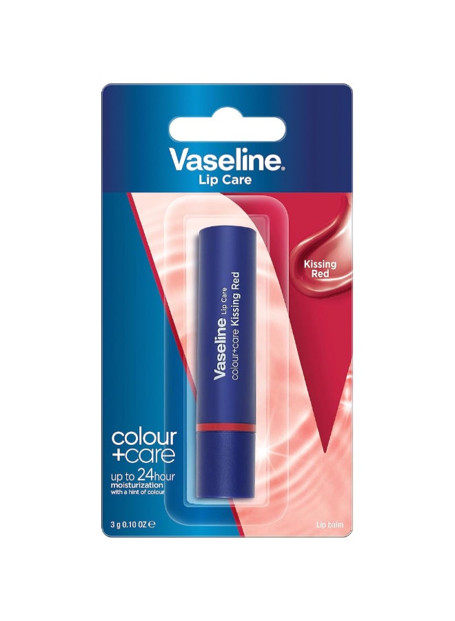 Vaseline Lip Care Color and Care Tinted Lip Balm Kissing Red 3 g 68927034 - Image 1