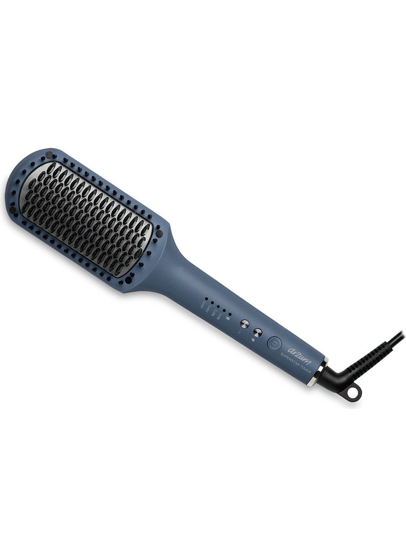 Arzum AR5068 -فرشاة تمليس الشعر سوبرستار تاتش داكنة زرقاء  - Image 1