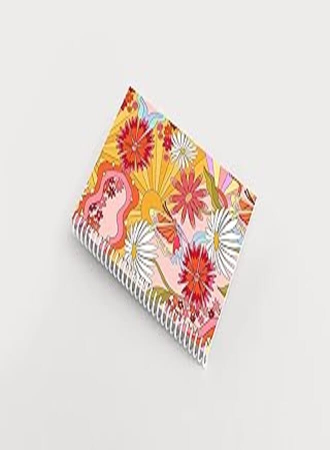 Premium Design 100 Pages Notebook - Flowers and Butterflies (15 x 8in)