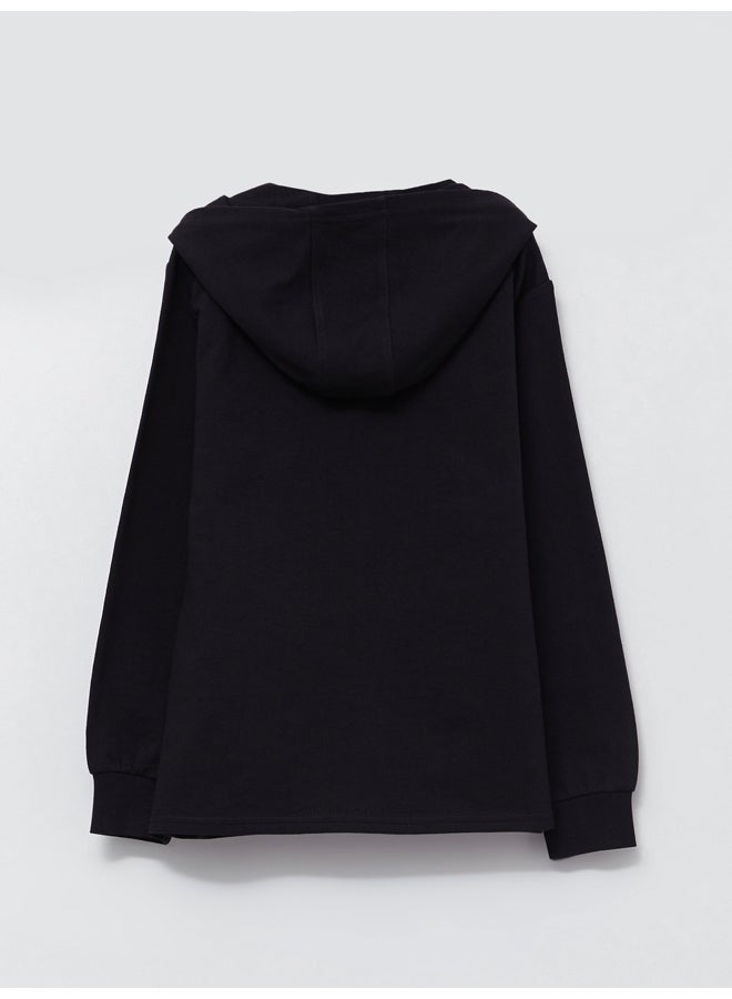 LC WAIKIKI Hooded Basic Long Sleeve Boy Zippered Sweatshirt  - Image 2
