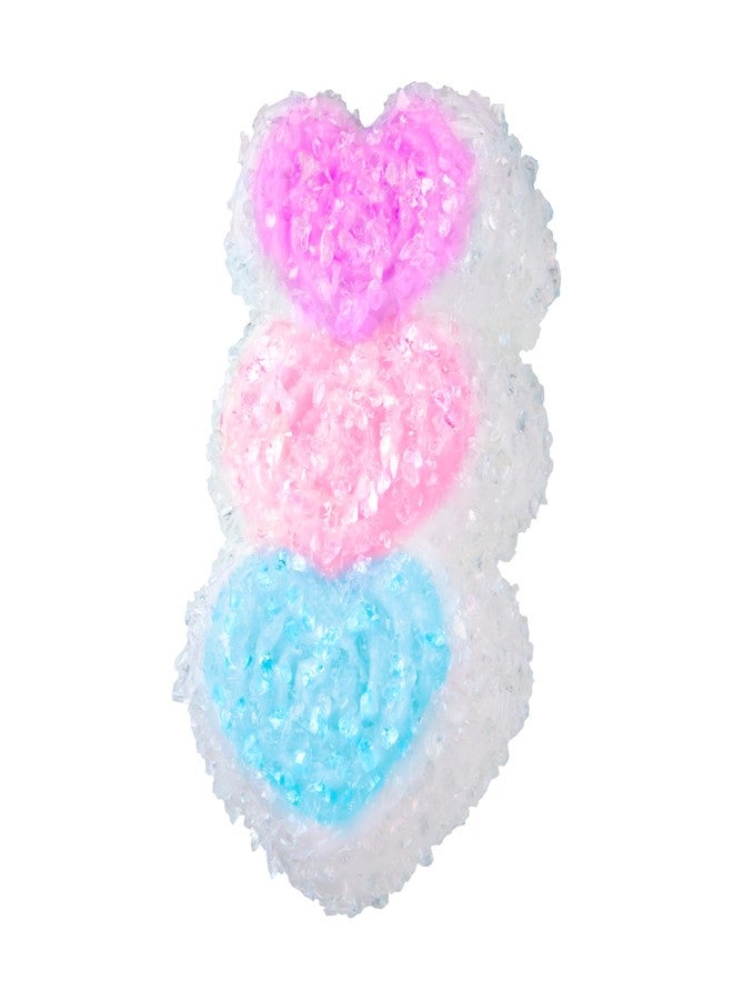The Orb Factory ORB Tabalicious Sugar Pops TABA Rainbow Triple Heart Squishy Toy - Purple, Pink and Blue Linked Hearts with Sparkles - Soft Sticky TABA Squishies - Fun Squishy Stress Ball Fidget Toys for Kids, Adults - Image 3