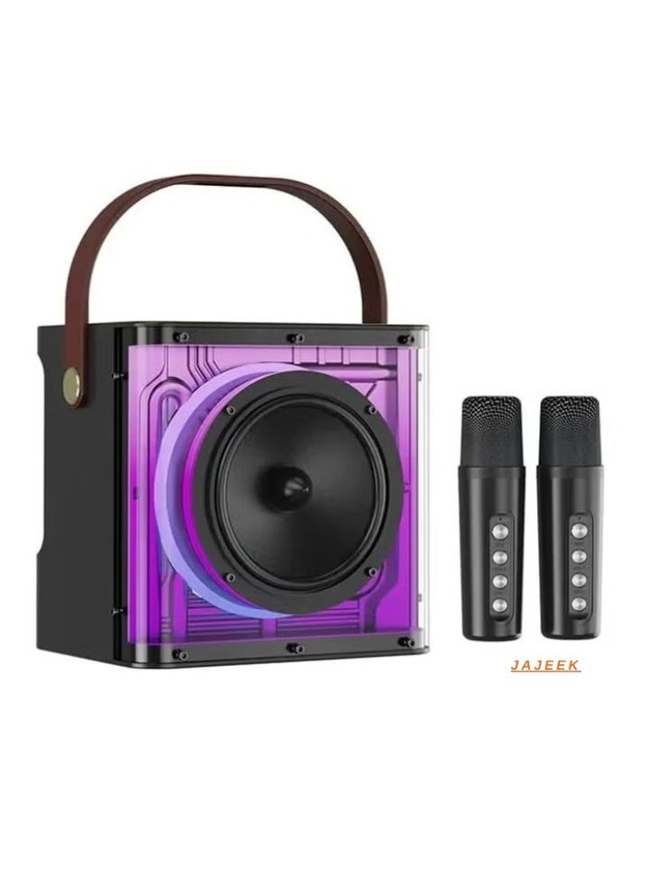 JAJEEK M23 PLUS RGB Karaoke Bluetooth Speaker – Portable Wireless Speaker with RGB Lights, High-Quality Sound, Karaoke Microphone Support, Bluetooth 5.0, Ideal for Parties, Events, and Home Entertainment - Image 1