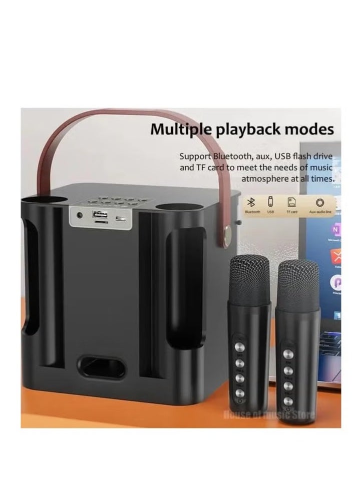 JAJEEK M23 PLUS RGB Karaoke Bluetooth Speaker – Portable Wireless Speaker with RGB Lights, High-Quality Sound, Karaoke Microphone Support, Bluetooth 5.0, Ideal for Parties, Events, and Home Entertainment - Image 3