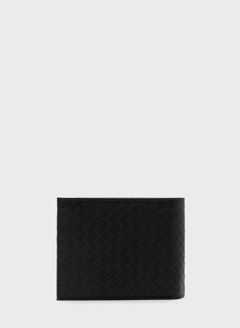 Robert Wood Leatherette Wallet, Card Holder Ad Cuff Links Gift Set