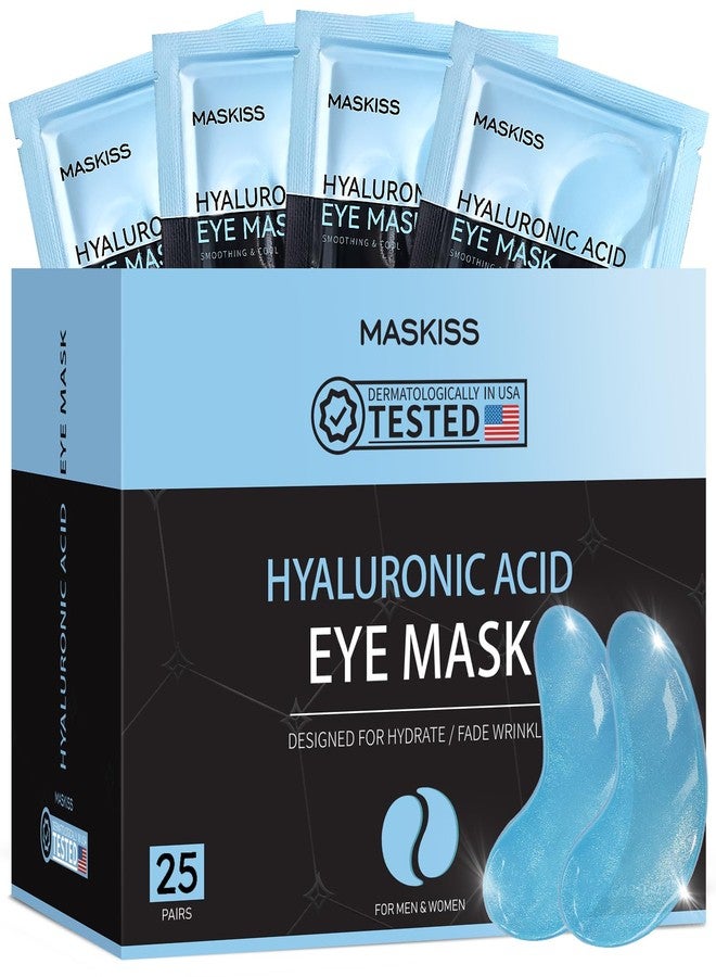 Maskiss Under Eye Patches (25 Pairs), Hyaluronic Acid Eye Masks for Dark Circles Puffy Eyes Undereye Bags, Collagen Eye Patches for Wrinkles and Hydrate, Skin Care Gift for Her - Image 1
