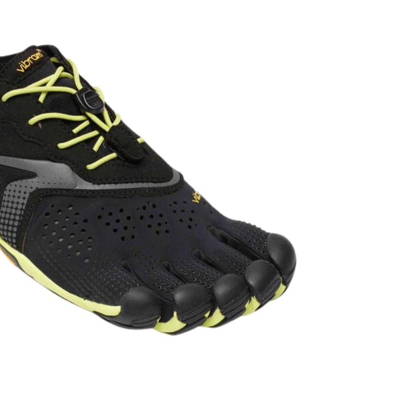vibram حذاء فيبرام للرجال بخمسة أصابع V-Run، أسود/أصفر، 42 EU / 9 - 9.5 US - Image 3