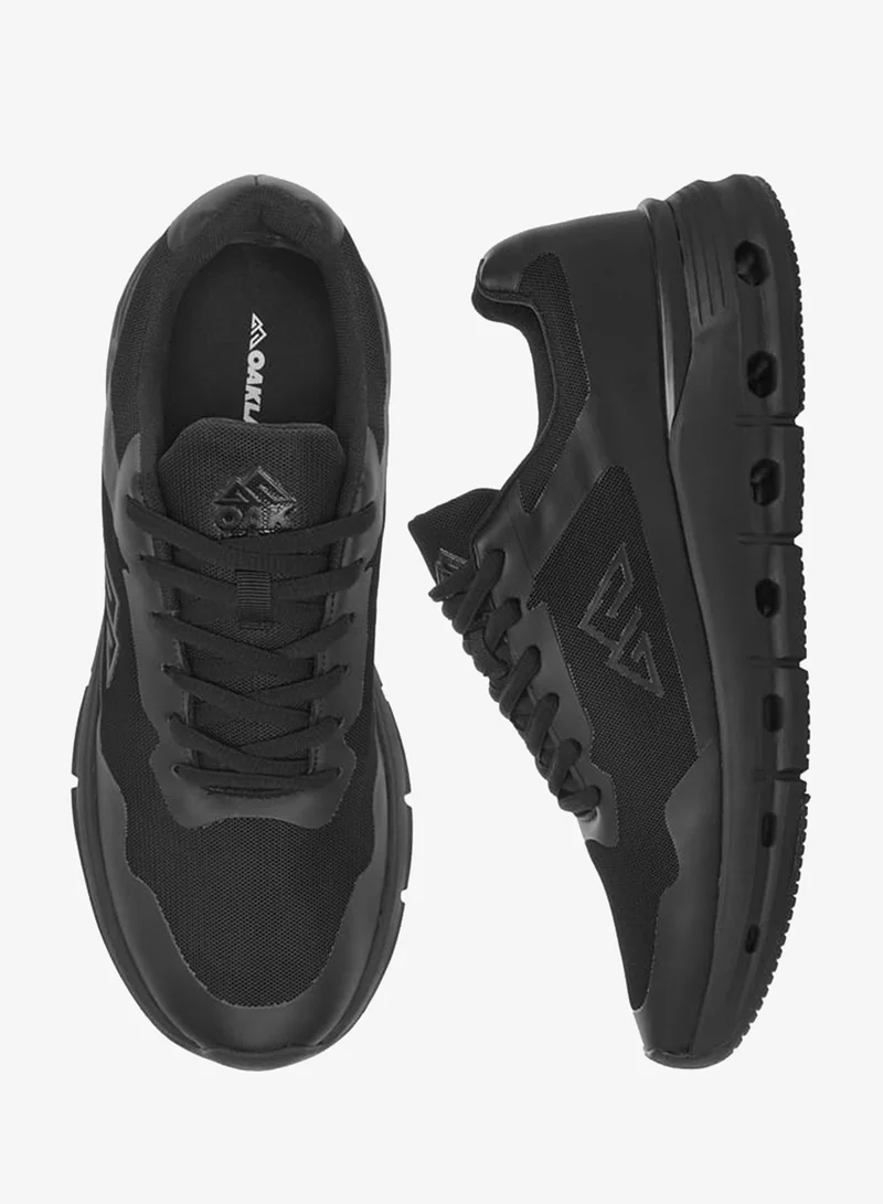 Oaklan by Shoexpress Men's Mesh Panelled Sports Shoes with Lace-Up Closure