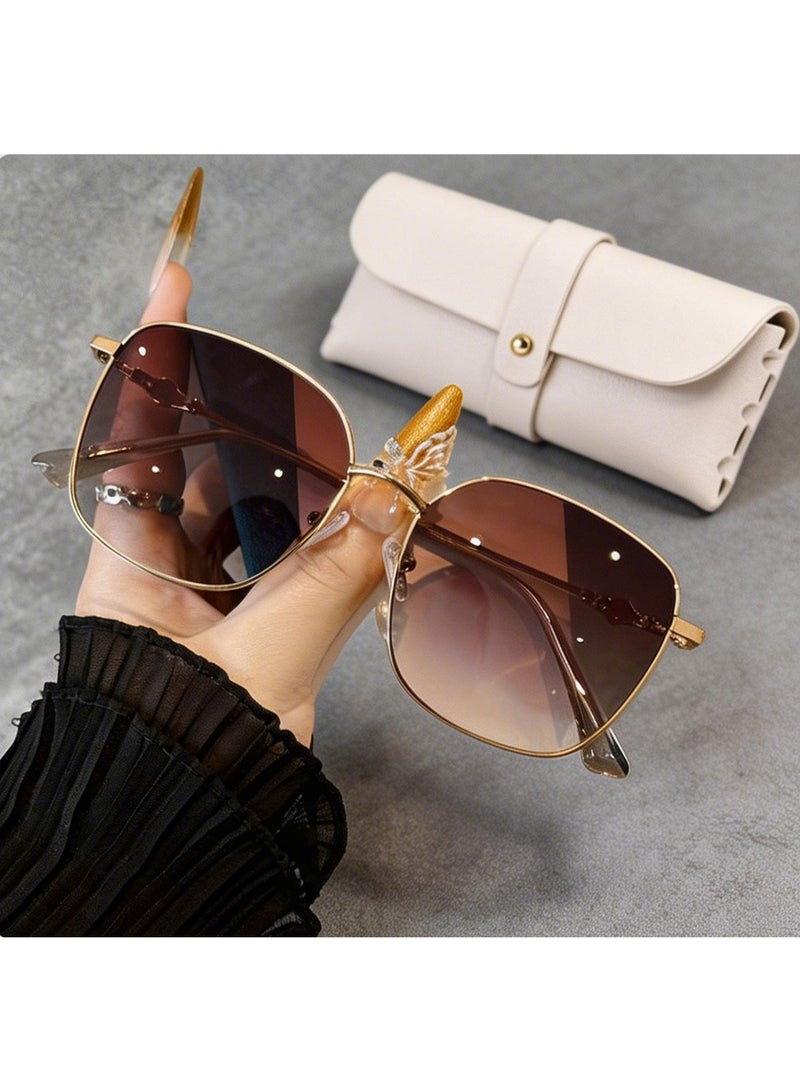 Lavida Sunglasses for Women UV400 Protection Trendy Oversized Ladies Shades Big Frame Rectangle - Image 4