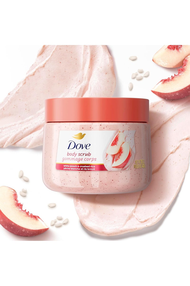 دوف مقشر الجسم دوف بالخوخ الأبيض والأرز المطحون 425 جرام - Image 5