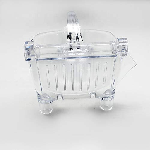 KolorFish Manual Transparent Plastic Fruit Juicer, Hand Press Lemon Squeezer Hand Juicer Citrus Fruit Extractor Tool for Orange, Limes, Lemon (Transparent) - Image 5