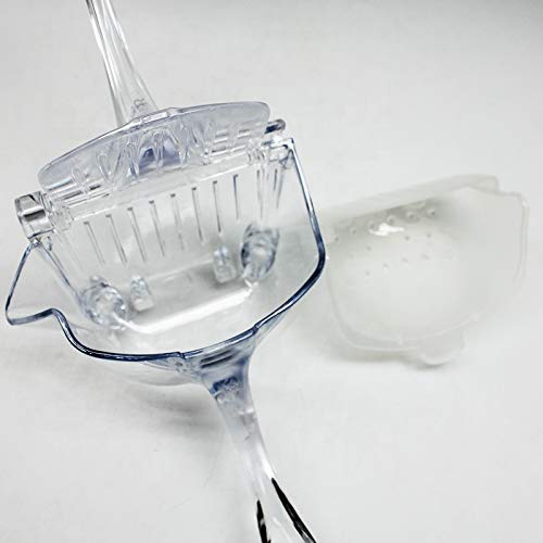 KolorFish Manual Transparent Plastic Fruit Juicer, Hand Press Lemon Squeezer Hand Juicer Citrus Fruit Extractor Tool for Orange, Limes, Lemon (Transparent) - Image 4