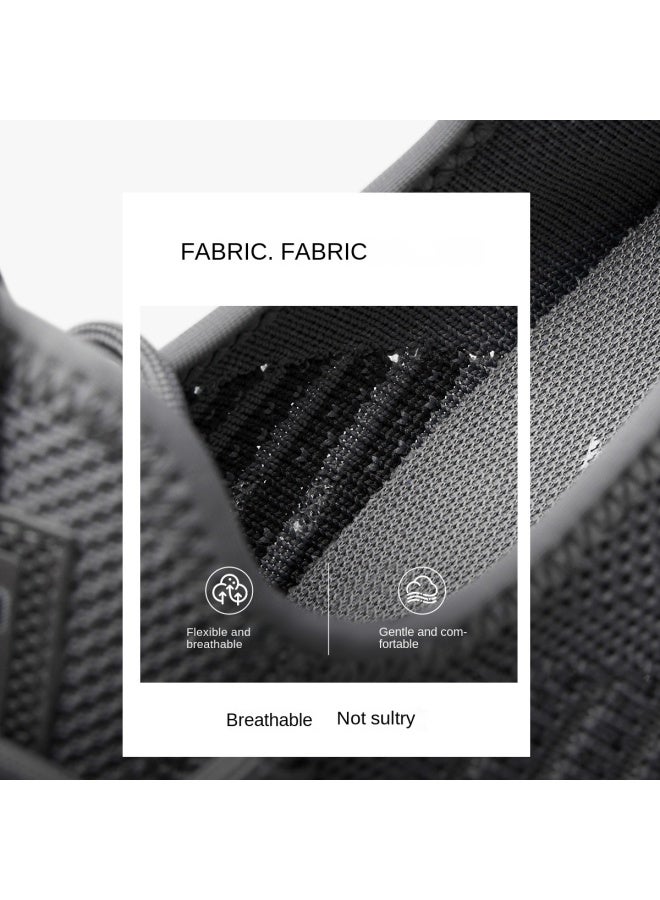 یاركون 【قابل للتنفس】 أحذية شبكية محبوكة خريفية أحذية رياضية عادية قابلة للتنفس مريحة خفيفة الوزن متعددة الاستخدامات أحذية رجالية للراحة - Image 3