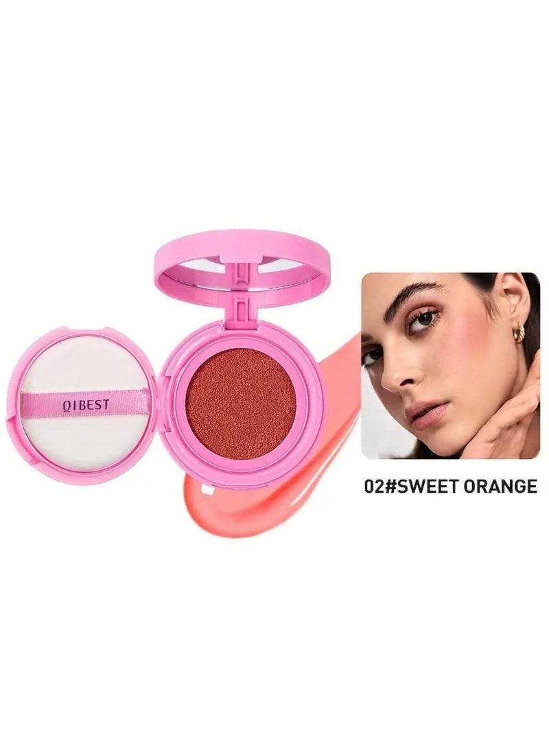 Nice Cushion Blusher Shimmer Face Highly Pigmented Blush Makeup Long Lasting and Lightweight Loose Powder Blush Air Cushion Blush Natural Blusher for Cheeks #02 Sweet Orange - pzsku/ZF63E5214853B364DE656Z/45/_/1698910936/85c0f2ae-1e2f-45ac-ba62-9c7dae7694b4